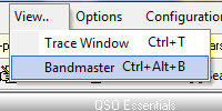 Figure 264:  View Menu in TL4: Start BandMaster