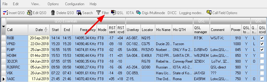 Figure 414:     SIMPLE FILTER applied to Logboog Data