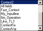 Figure 106:   Sample content of drop down box