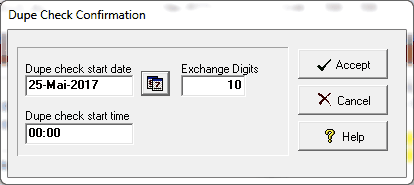 Figure 197:  Dupe Check Confirmation