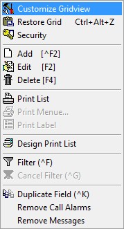 Figure 241:   Customize Grid View