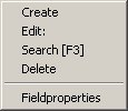 Figure 144:   Context Menu