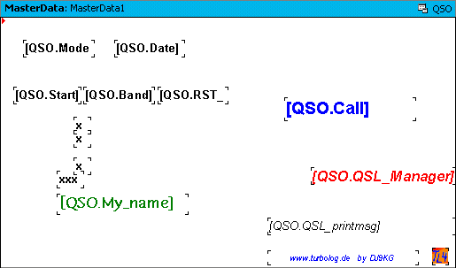 Figure 399:   Label for Direct Printing, Master Structure