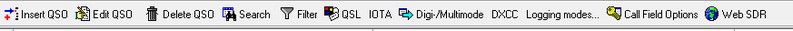 Figure 270: &nbsp;The Logbook's Menu Bar