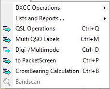 Figure 94:  The Options Menu