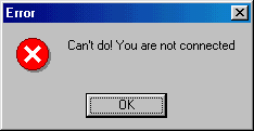 Figure 254: Cluster Error Message