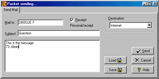 Figure 258:  Sending Mail