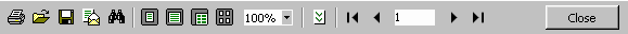 Figure 366:    Print Preview Control Bar