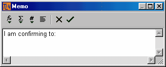 Figure 376:    Memo Prompt