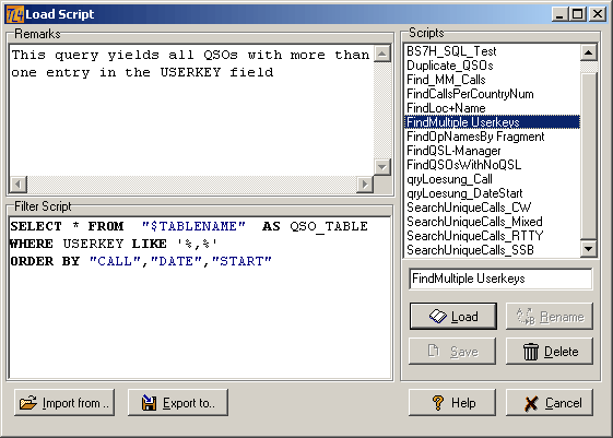 Figure 181:  Find >1 entries in Userkey field
